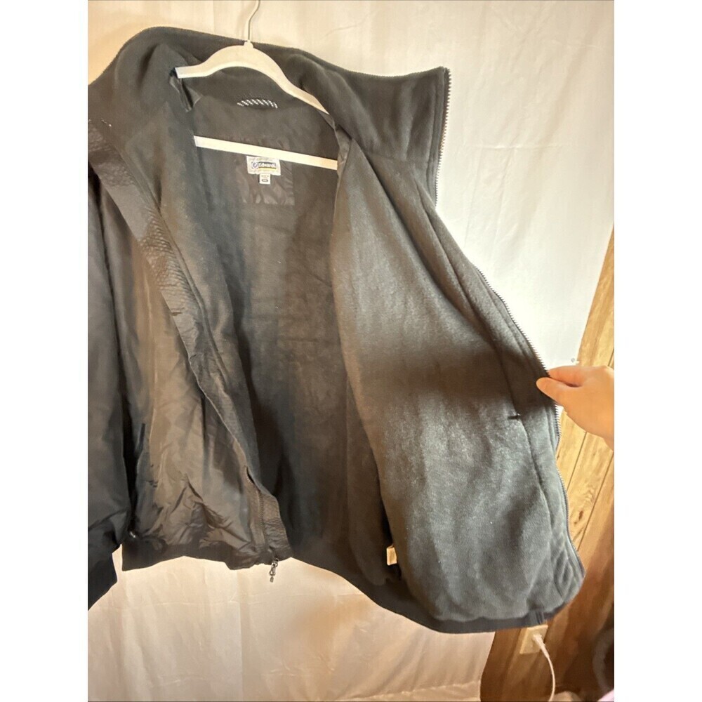 Edwards Jacket Men's 2XL Black Water Resistant Fleece Lined Preowned - Picture 3 of 16